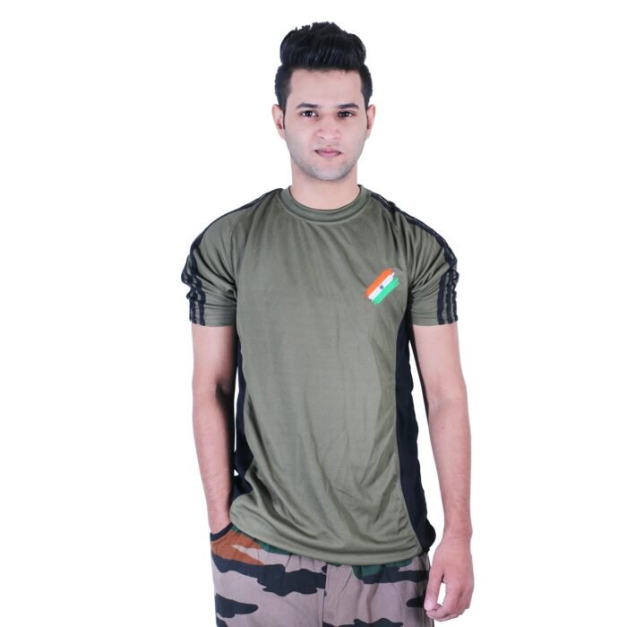 indian army t shirt black